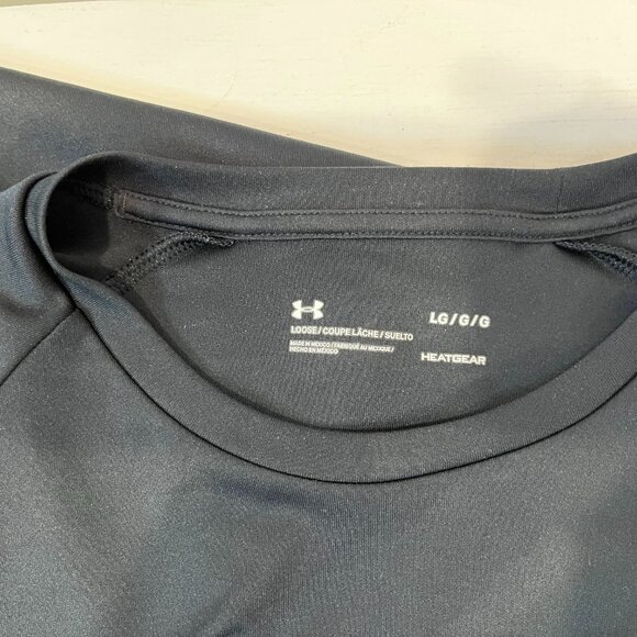 Under Armour Men's Velocity Black / Grey Short Sleeve Shirt - Size Large - Picture 2 of 6